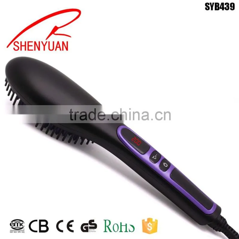 SYB419 Shenyuan Fast Heating and cheap fast hair straightener brush