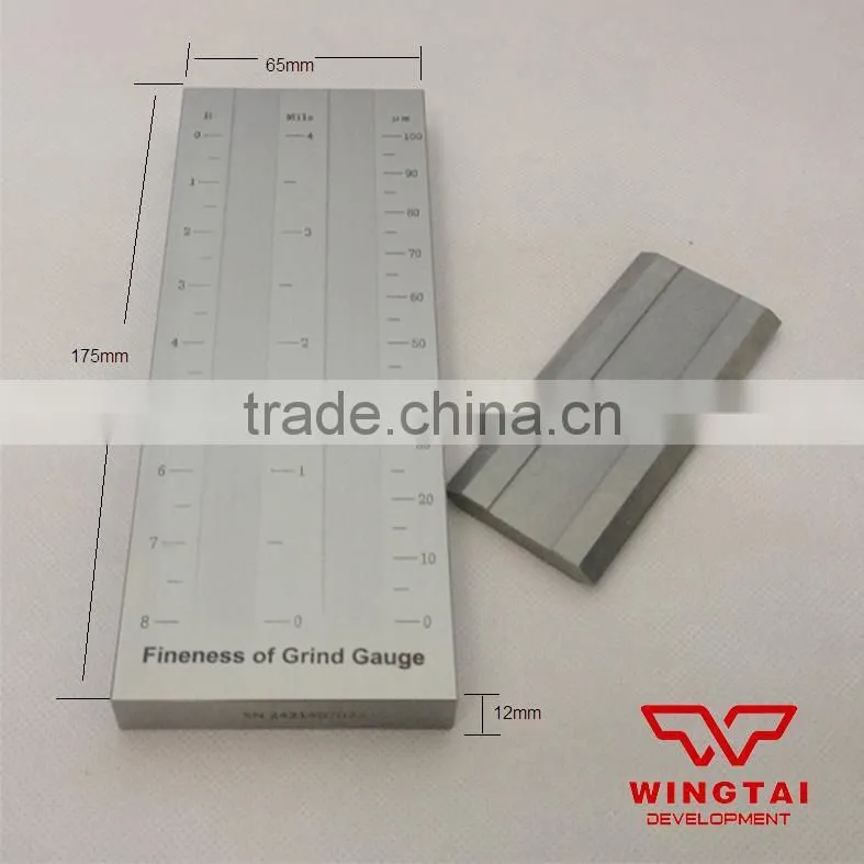 Double Groove Grindometer Scraper Fineness Gauge