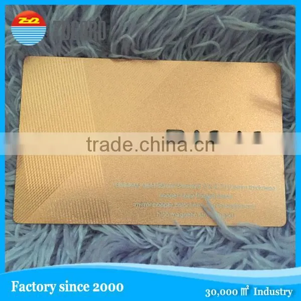common engraved metal aluminum card