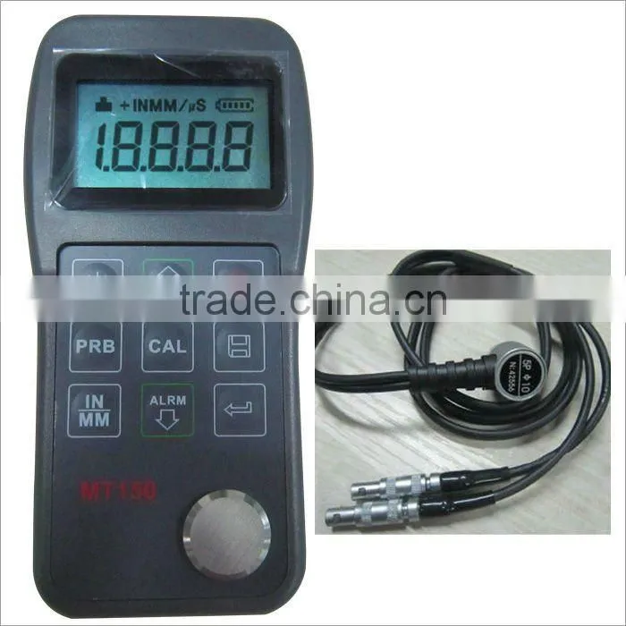 MITECH MT150 Ultrasonic Thickness Gauges with 4.5 digits LCD with EL back light 0.75~300mm