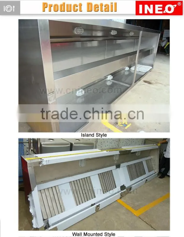 Commercial Stainless Steel Restaurant Hood