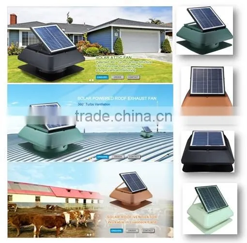 outdoor waterproof solar air extractor roof fan