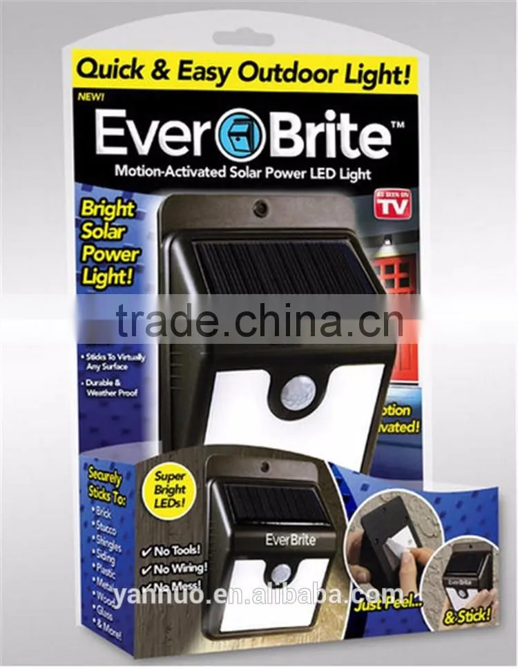 Solar LED Sensor Wall Night Light for Outdoor waterproof corridor