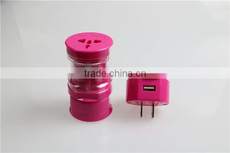 Supply Hign Quality 13A Four Ports universal world adapter with usb port USA/ Australia/Europe/UK