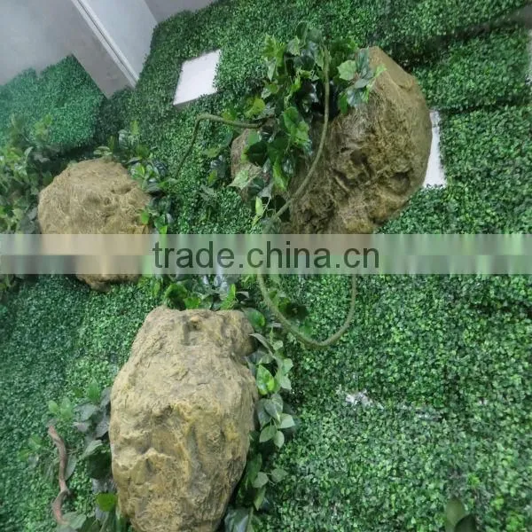 wholesale price decoration indoor artificial wall hanging plants and rocks