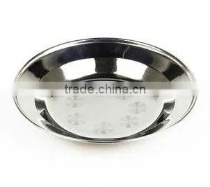 stainless steel shallow plate