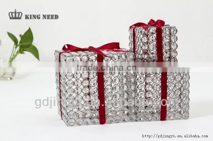 2014 Garden square gift box shape hanging LED string lights