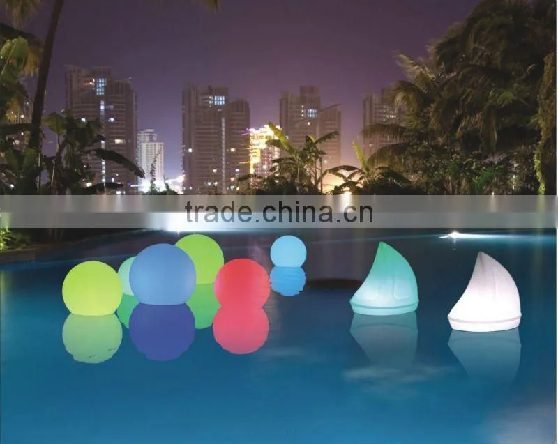 rechargeable waterproof led swimming pool light/led sailing boat light