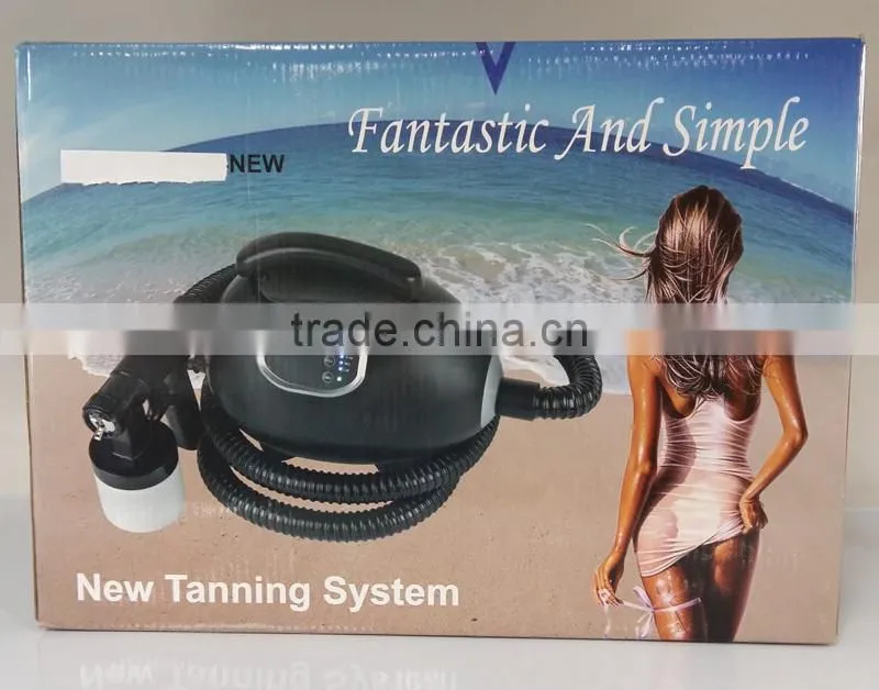 Mini Body Tanning Bed Machine HVLP Spray Tan Gun Portable Tanning Spray Machine