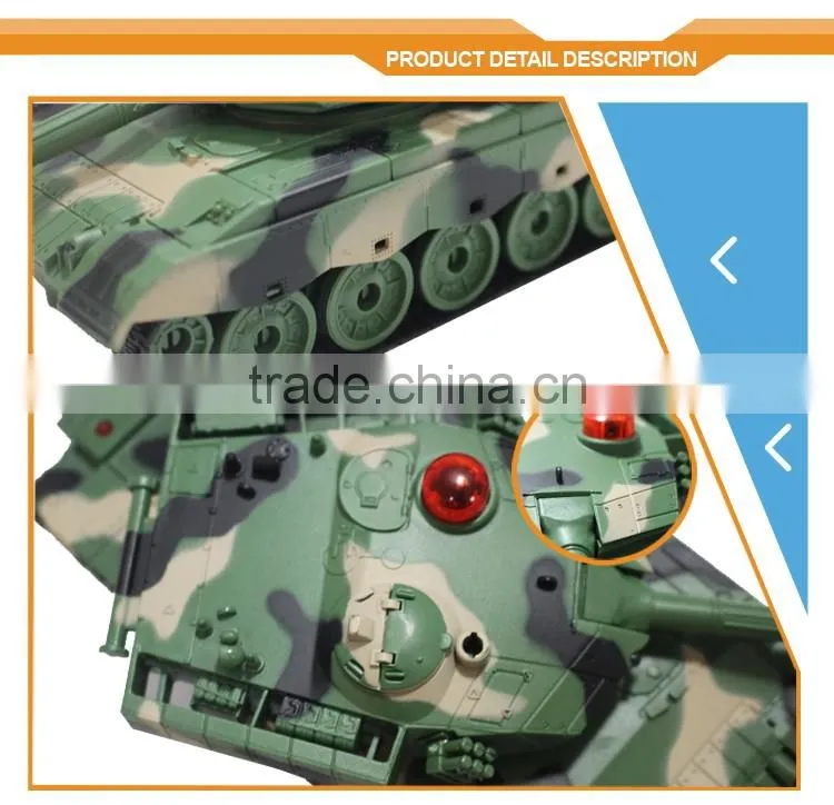 Auto-show 2.4GHZ RC battle tank/Light and Sound model tank Electric RC Tank