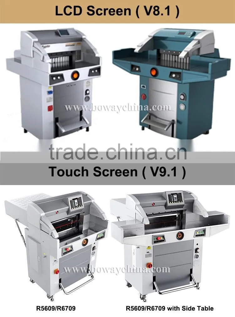 10'' Touch screen Hydraulic Programmed 88mm Height 670mm Paper Cutter