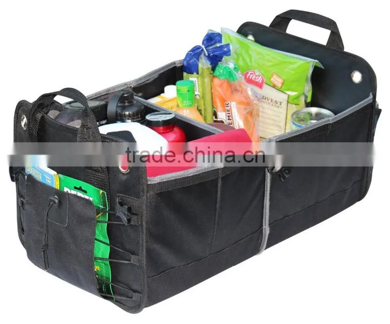 Waterproof 600D Polyester Folding Trunk Organizer With Handles