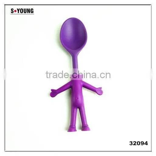 32094 Figure shape Kitchen Tools Short spoon Nylon And Silicone Material