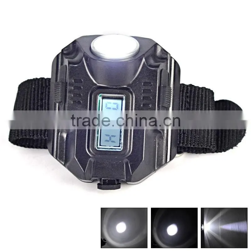 2016 hot Waterproof Tactical R5 Rechargeable LED Flashlight Torch Wrist Light Lamp 3-Mode
