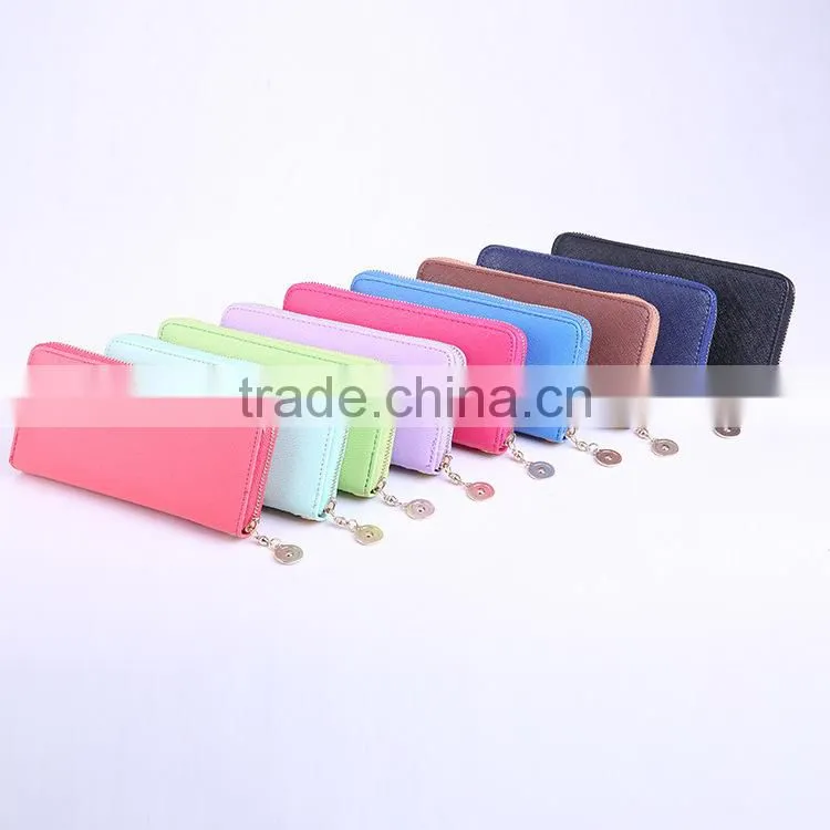2015 Promotional Women Wallet Handmade Leather Wallet Fashion Purse For Women