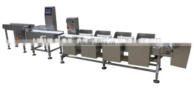 Food grade conveyor automatic weight grading machine