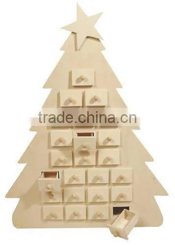 Christmas calendar,wood Christmas wish calendar