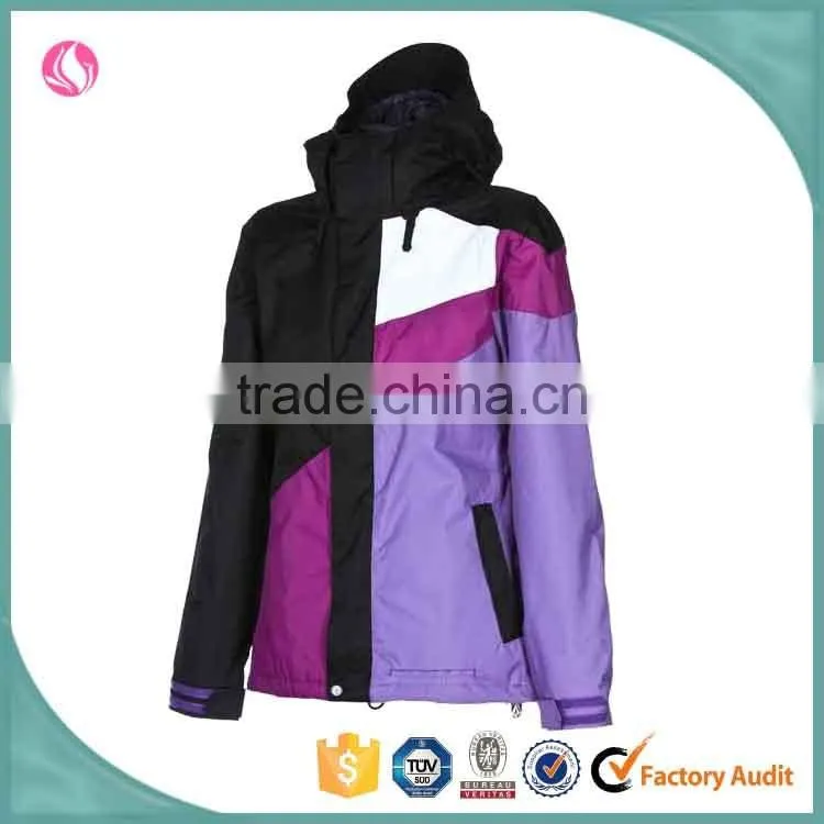 ladies cheap multi colors outdoor waterproof shiny nylon jacket design