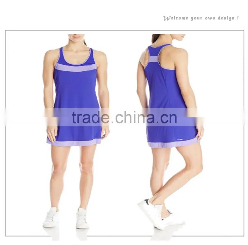 Popular Slim Fit Polyester Spandex Women Tennis Dress Skirts