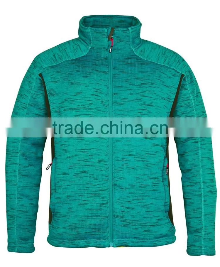 Hiking wear cheap price outdoor casual coarse needle coat mens autumn heavy fleece jacket