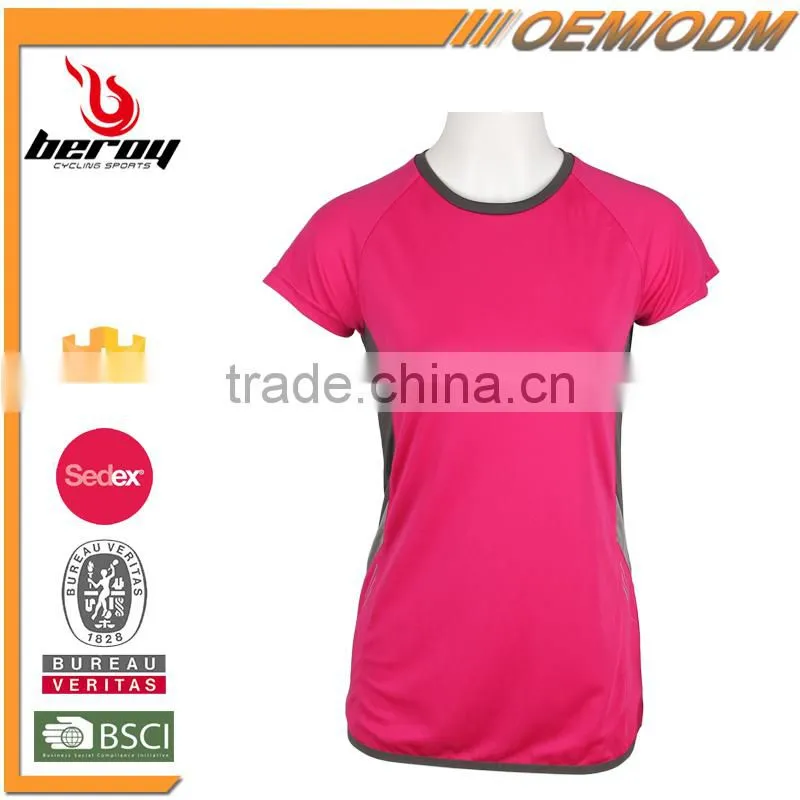 Comfort and Breathable Cotton Summer Woman T-shirt for Sports Fitness