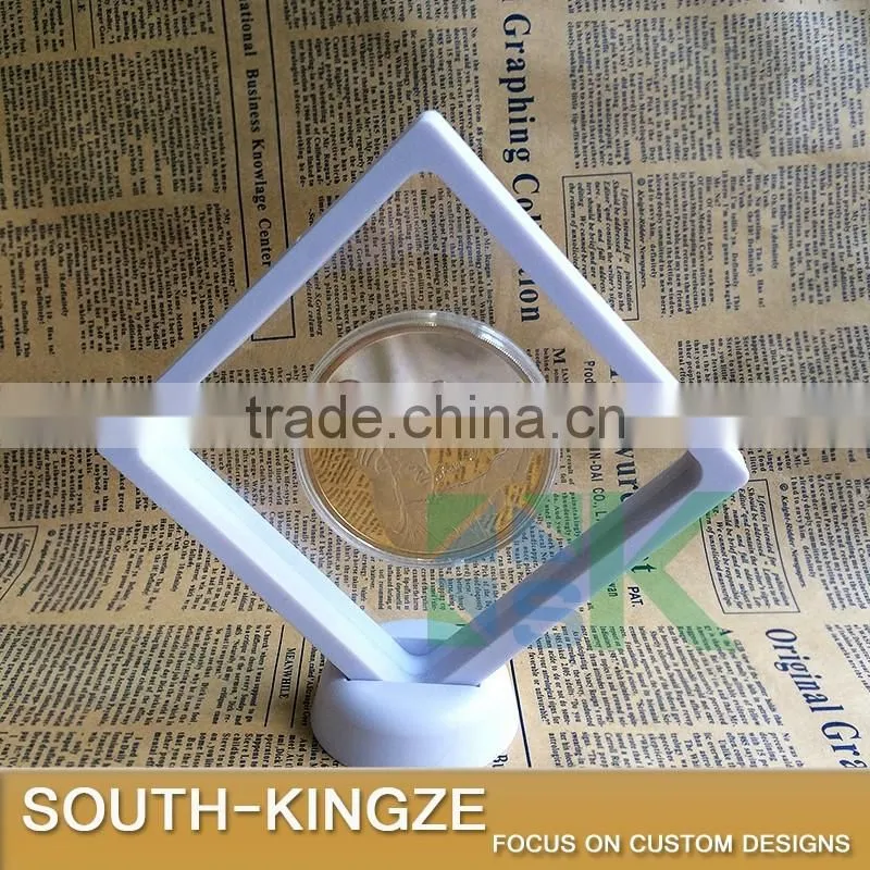 Large Size White 11x11cm Transparent ABS Display Case