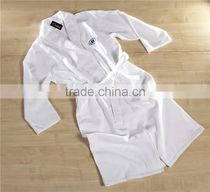 High Quality 100% Cotton Luxury Hotel Waffle Bathrobe