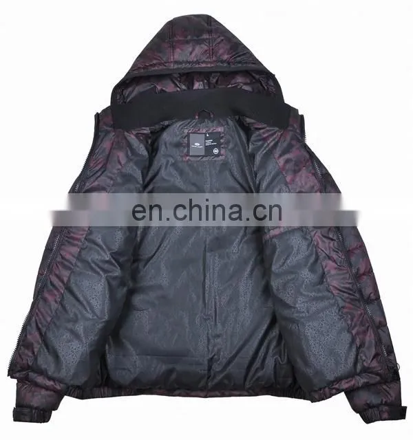 men padding winter jacket