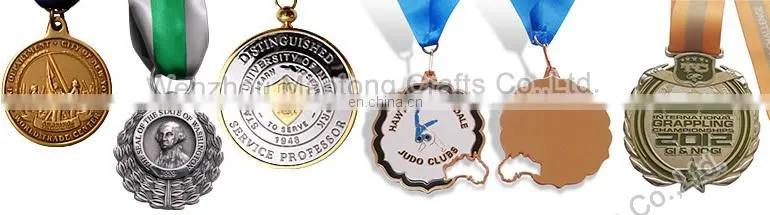 Professional custom gold plated metal award medal trophy