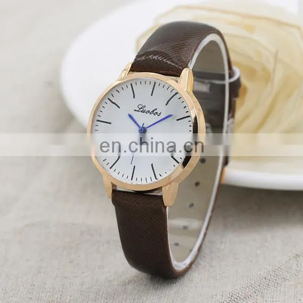 Popular leather watch fancy wrist watch women