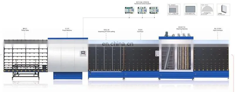 double glazing glass production line / insulating glass production line / glass making machine