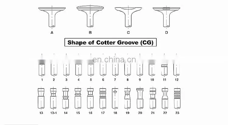 Generator spare parts natural gas engine valve for Guascor SFGLD 560