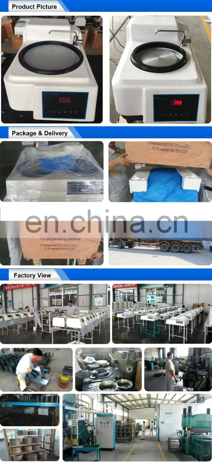 Laboratory Compact Metallographic Grinding Polishing Machine MoPao160E