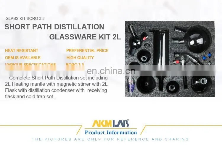 AKM LAB Laboratory Glassware Distillation Of Short Path