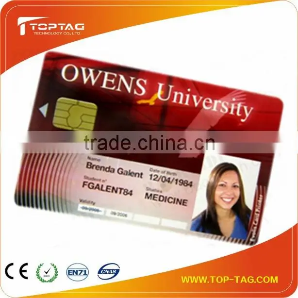 guangdong card factory PVC/Plastic Student Card/ staff card/ photo card