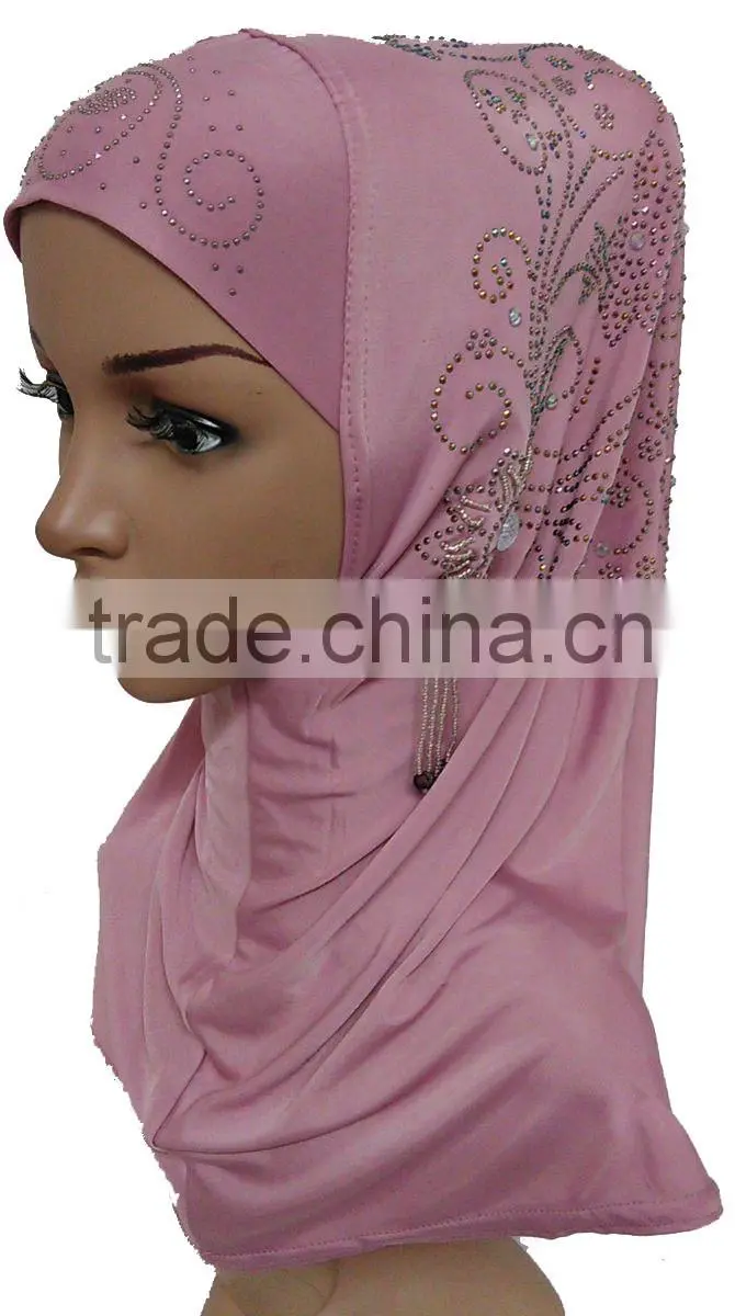 2016 New Fashion islamic hejab Beaded big HIJAB