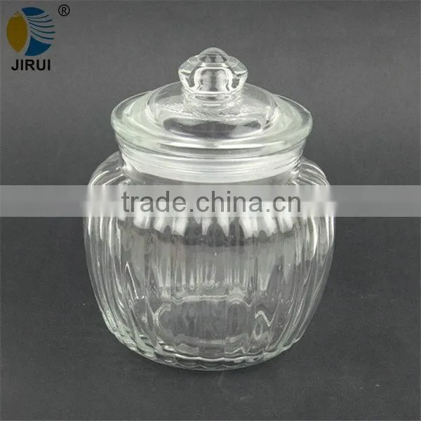 Glass jar for food storage,food grade glass jars with glass lids