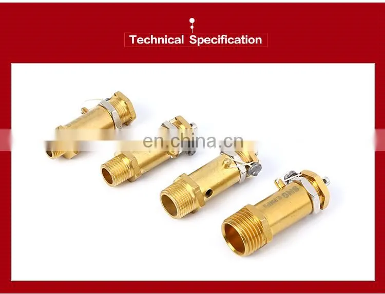 SNS professional air compressor pressure relief safety brass valve
