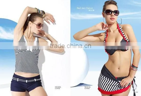 sexy ladies`swimwear; stripe bikini