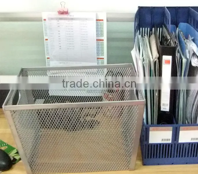 metal basket used in the office