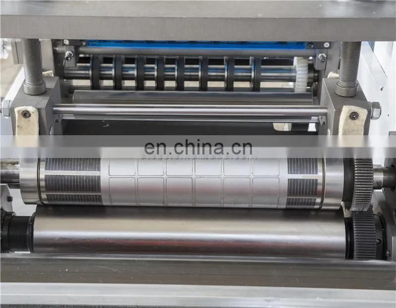 USK320 Roll to Roll Automatic Self Adhesive Blank Barcode Sticker Rotary Kiss Die Cutter Slitter Rewinder Machine