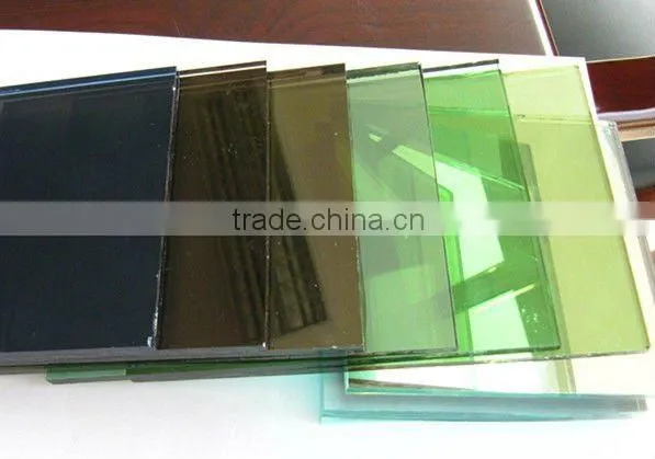 5mm dark blue reflective glass for building glass