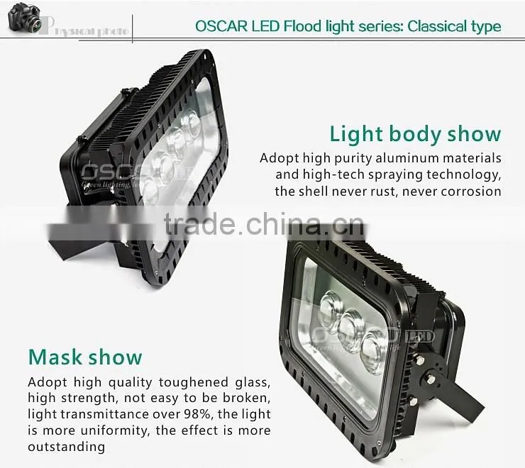 Good quality 90-265V 100LM/W 180W led flood light for garden 3 years warranty