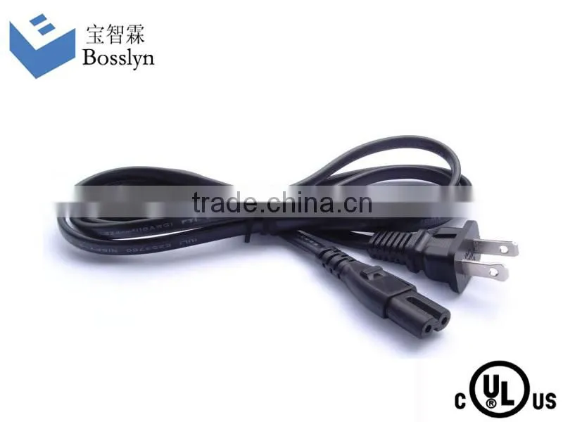 Top Material American Canada NEMA 1-15p nispt-2 2pin Universal power cord UL Approved