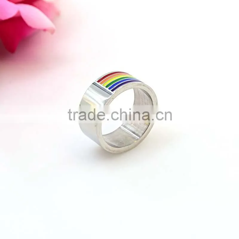 wholesale fashion jewelry custom championship rings colorful stainless steel Rings