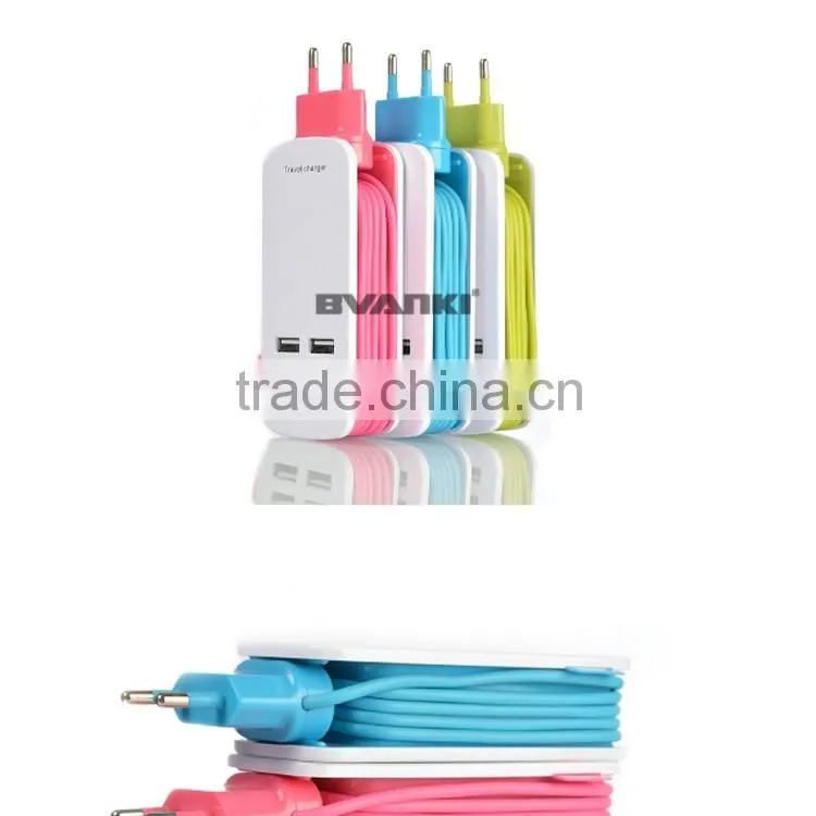 2016 New OEM high quality factory 6 port usb charger for iphone 7 US EU UK AU plug charger with multi USB wall charger