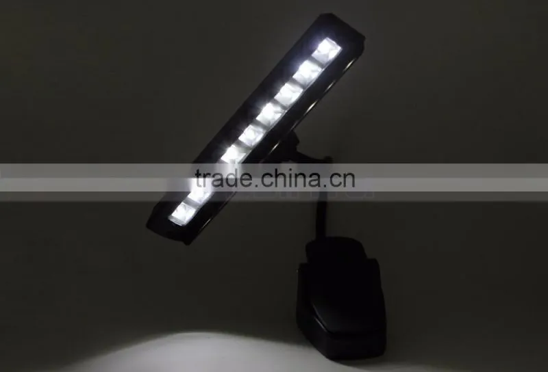 63LM 9 LED Clip On Black Flexible Gooseneck Orchestra Music Stand Lamp