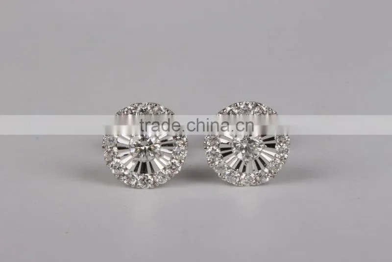 Wholesale New Fashion Silver Malachite Earring