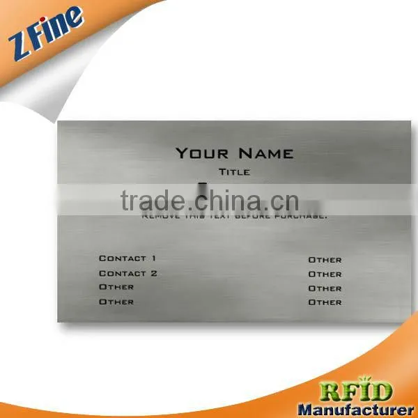 Cheap VIP black steel stainless Card /Hollow metal card