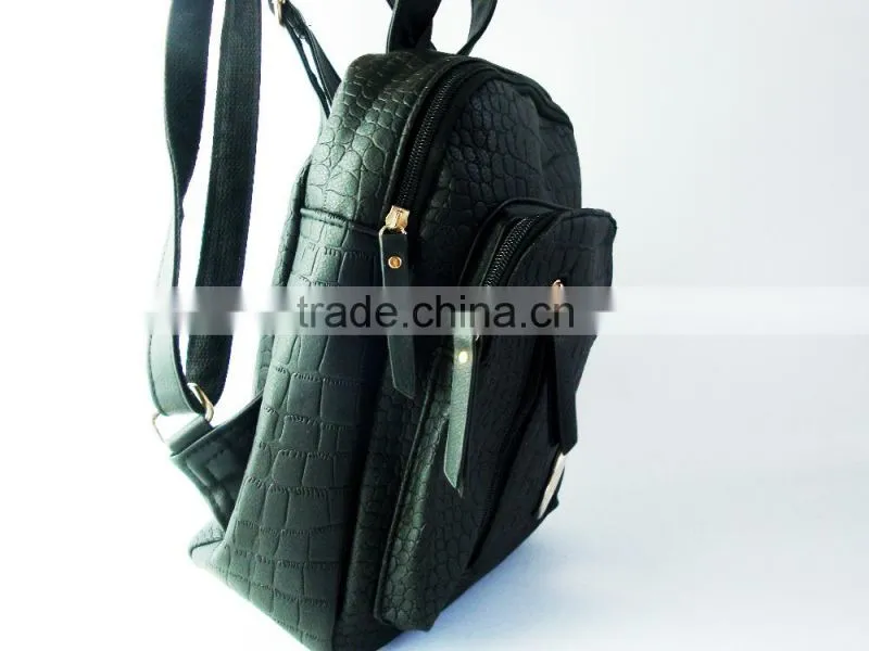 School Backpack And Fashionable Leather Bags PU Leather Backpack Bags Shoulder Bags For Unisex